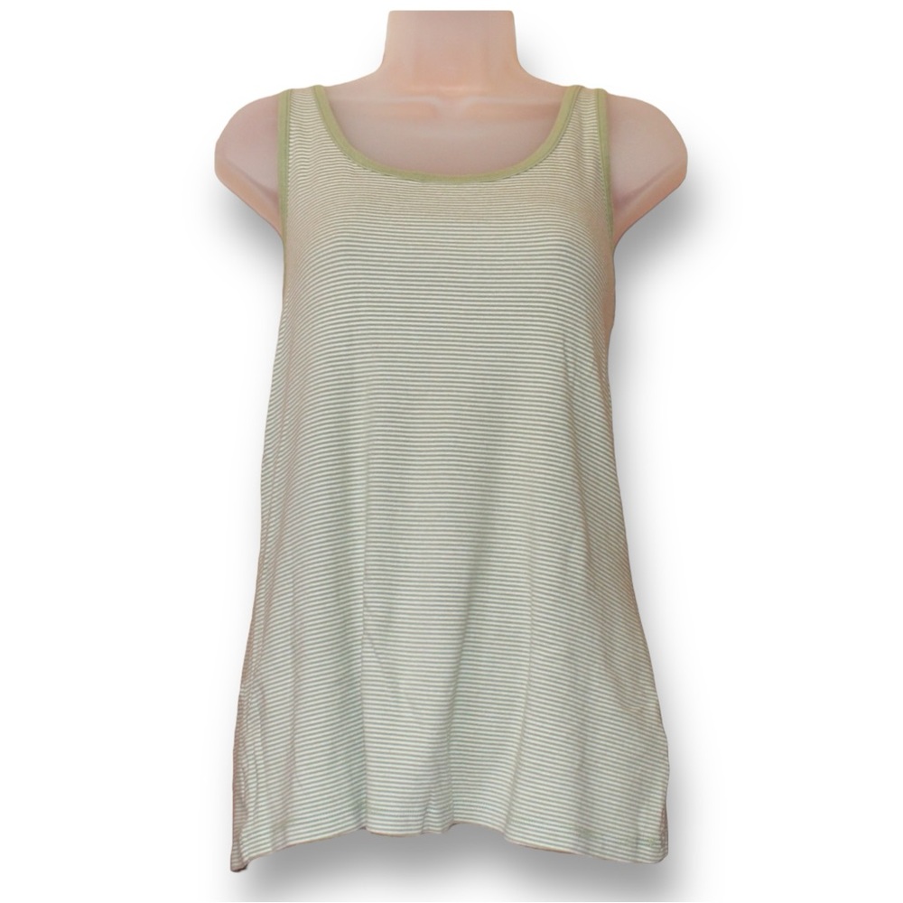 Faded Glory green striped XL tank top